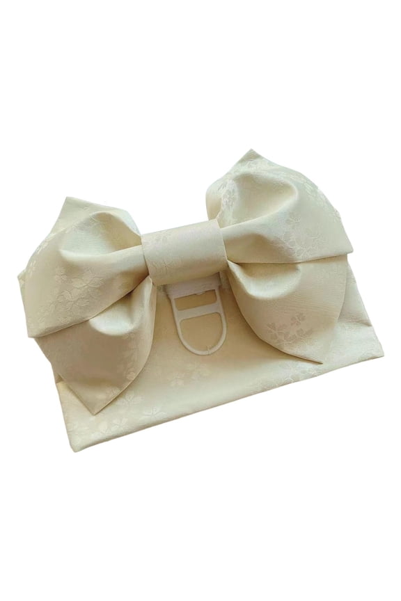 Retro Style Japanese Sash Belt Pre Tied Bow Accessories Classic Traditional Wide Waist Strap for Kimono Bathrobe Wedding Women Lady