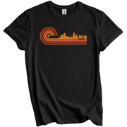 Retro Style Newark New Jersey Skyline T-Shirt