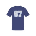 thumbnail image 1 of Retro Style Number 67 Design Men's T-shirt, 1 of 3