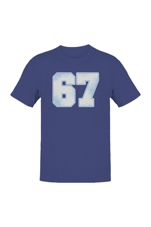 Retro Style Number 67 Design Men's T-shirt