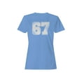 thumbnail image 1 of Retro Style Number 67 Design Women's T-shirt, 1 of 3