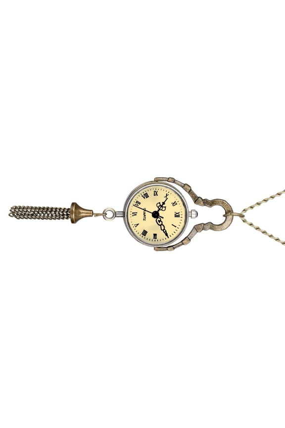 Retro Style Pocket Watch with Roman Numerals For Collectors Photo Props