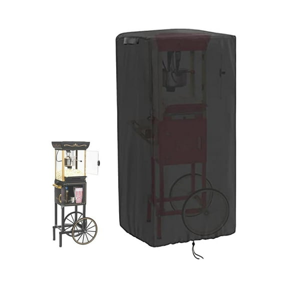 Retro-Style Popcorn Machine Cart Protective Cover, Dustproof Cover, Waterproof