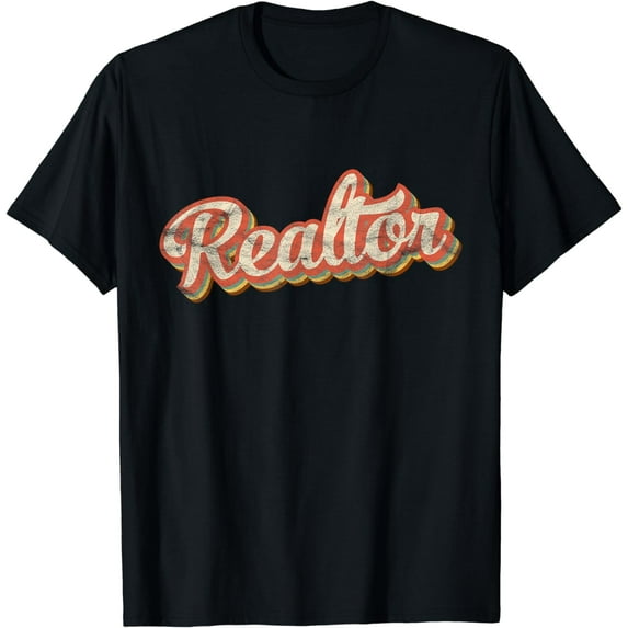 Retro Style Realtor Gift Vintage Broker Real Estate Agent T-Shirt