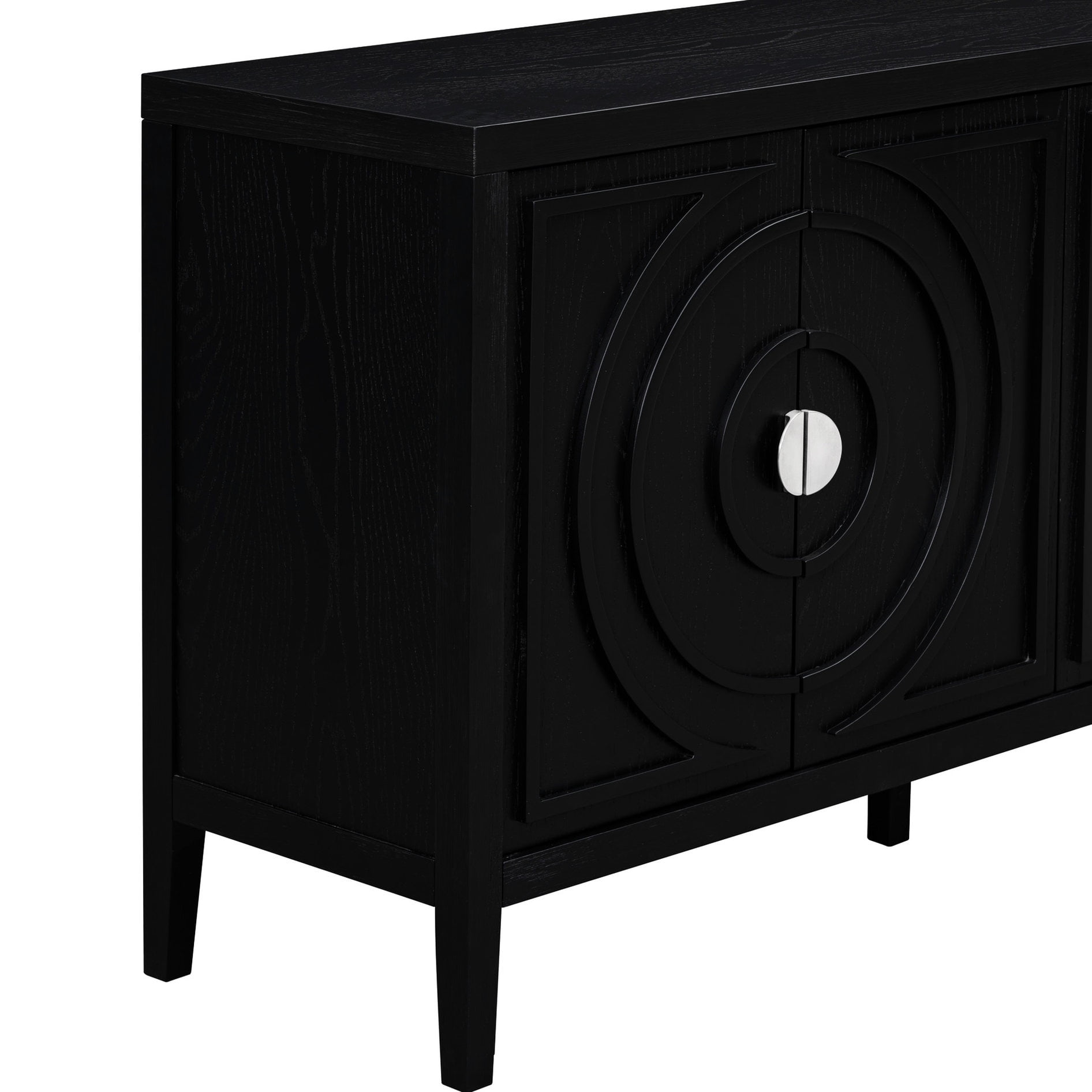 Retro Style Sideboard with Round Handles Can Be Used in Multiple — free download