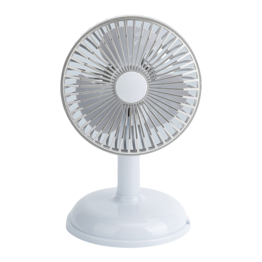 Retro Style USB Desk Fan Mini Table Fan 2 Speeds Angle Adjustable Fan for Home Office Car Outdoor Travel