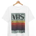 thumbnail image 1 of Retro Style VHS Logo Shirt, Video Cassette Tee, 90s Nostalgia Fashion Unisex Tee, 1 of 2