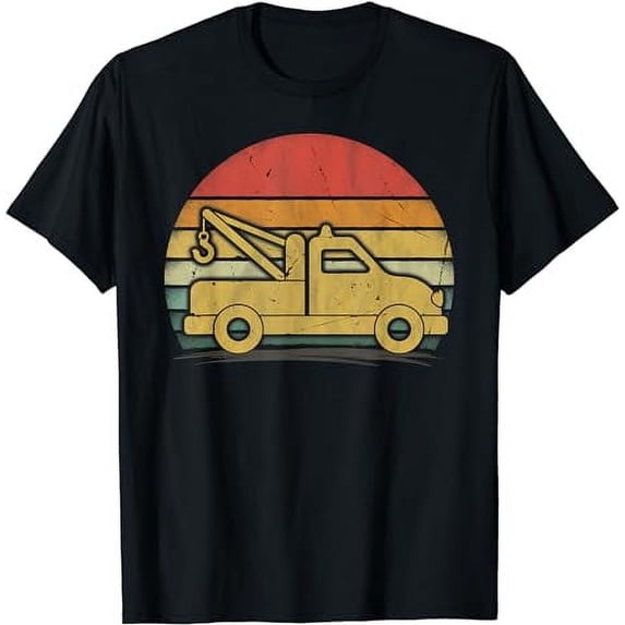 Retro Style Vintage Wrecker Tow Truck Driver T-Shirt