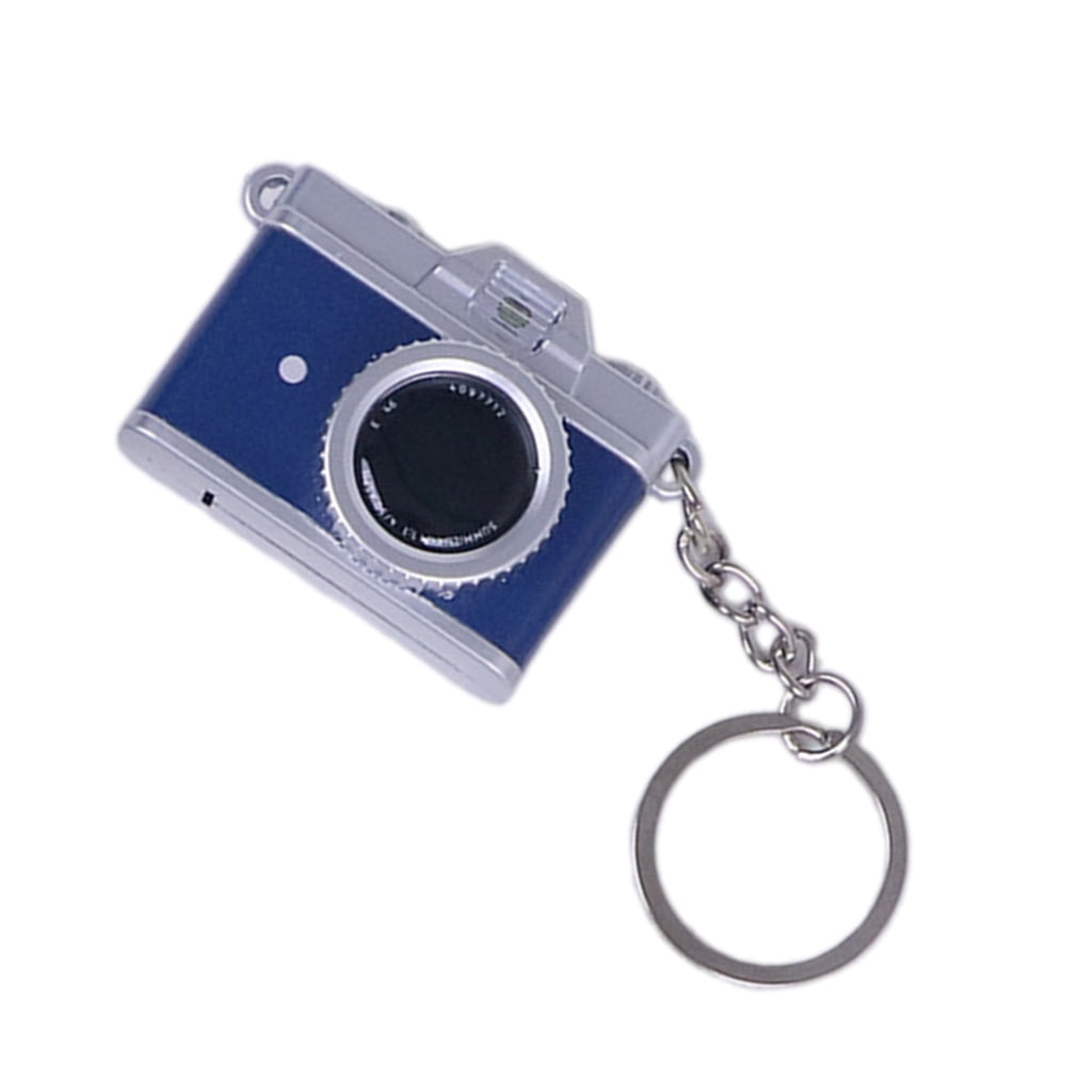 Translucent Keychain Camera Retro-Style tiny Camera Keychain with LED Light & Sound Effects ...