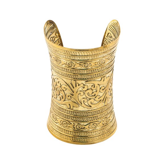 Retro Styles Engraved Pattern Bangle Decoration for Fashion Enthusiasts