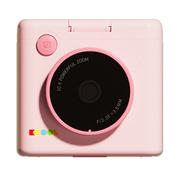 Retro Styles Flipping Cover Digital Camera With LED Light And Transparents Sticker Paper For Crafts And Family Moment