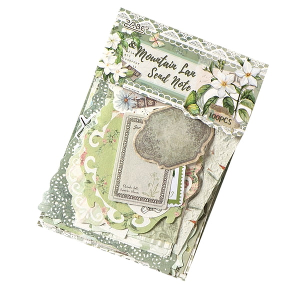 Retro Styles Florals Adhesive Sticker For Craft Featuring Flower Illustrations And Decorative Journal Accent