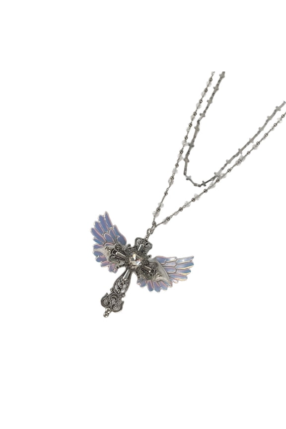 Retro Styles Gothic Chokers Necklace With Intricate Crosses Charm Sturdy Alloy Designs