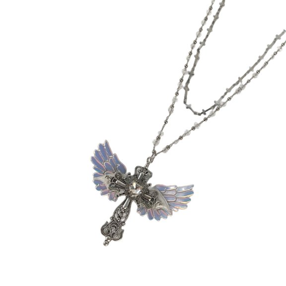 Retro Styles Gothic Chokers Necklace With Intricate Crosses Charm Sturdy Alloy Designs