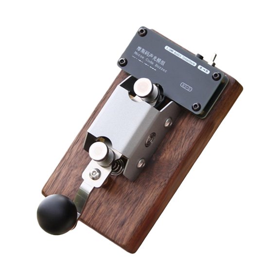 Retro Styles Manual Morse Code Telegraph Key Crafted From and Metal With Integrated Sound And Light Module