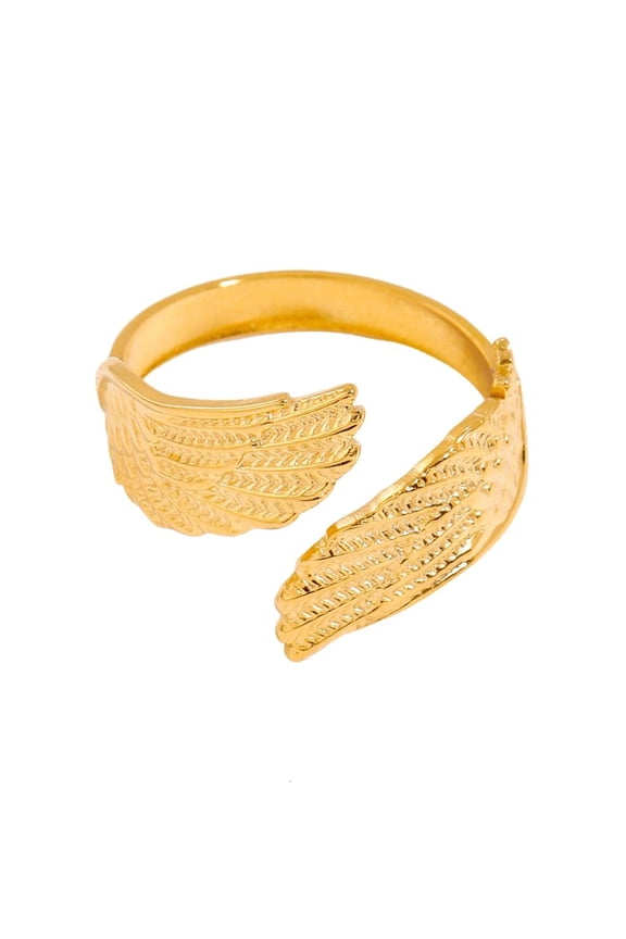 Retro Styles Peace and Freedoms Rings With Unique Doves Wing Designs Craft from Sturdy Stainless Steel Materials