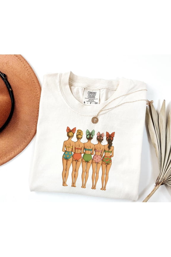 Retro Summer Girls Shirt, Cute Beach Summer T-Shirt, Cute Summer Girly Tee, Popular Summer Women Gift, Girly Summer Gift