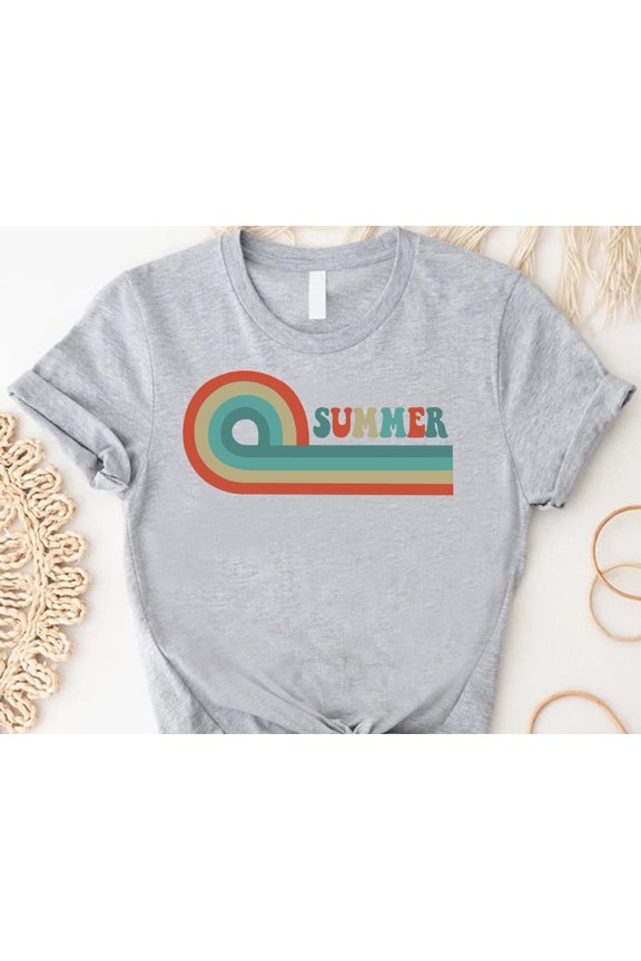 Retro Summer T Shirt, Cute Summer Shirt, Hello Summer Tshirt, Summer Vacation Tshirt, Beachy Trip Shirt, Summer Lovers Gift, Sun Rays Tee TSHIRT All Size S-5XL