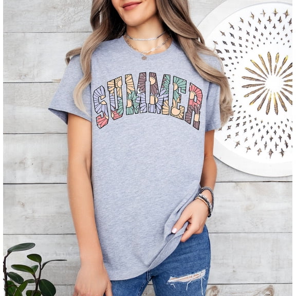 Retro Summer Time shirt, Floral Summer Tee, Summer Mom Shirt, Summer Shirt, Hello Summer Shirt, Summer Vibes Shirt, Sunshine Shirt, Women’s summer