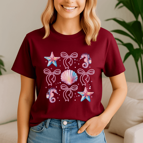 Retro Summer Vibes Beach Coquette Bow Summer Shirt,Preppy Summer Vibes ,Summer Beach Tshirt,Girls Trip,Summer Tee,Summer Vibes