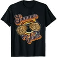 thumbnail image 1 of Retro Summer Vibes Leopard Sunglasses Summer Lover T-Shirt Black 4X-Large, 1 of 4