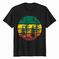 thumbnail image 1 of Retro Sun Minimalist Pine Tree Design - Graphic Tee Shirt T-Shirt, 1 of 5
