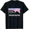 thumbnail image 1 of Retro Sun Mountains Colorado Springs Souvenir for Women Kids T-Shirt, 1 of 3