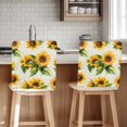 thumbnail image 1 of Retro Sunflower Chair Covers Set of 4 Farmhouse Flowers Chair Back Covers Stretch Removable Washable Slipcovers Protector for Dining Room Kitchen Party Decor, 1 of 5