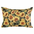 thumbnail image 1 of Retro Sunflower Throw Pillow Cover 12 x 20 Inch Decorative Pillow Cover Farmhouse Floral Botanical Lumbar Pillowcase Seasonal Rectangle Cushion Case for Couch Sofa Bed Living Room, 1 of 7