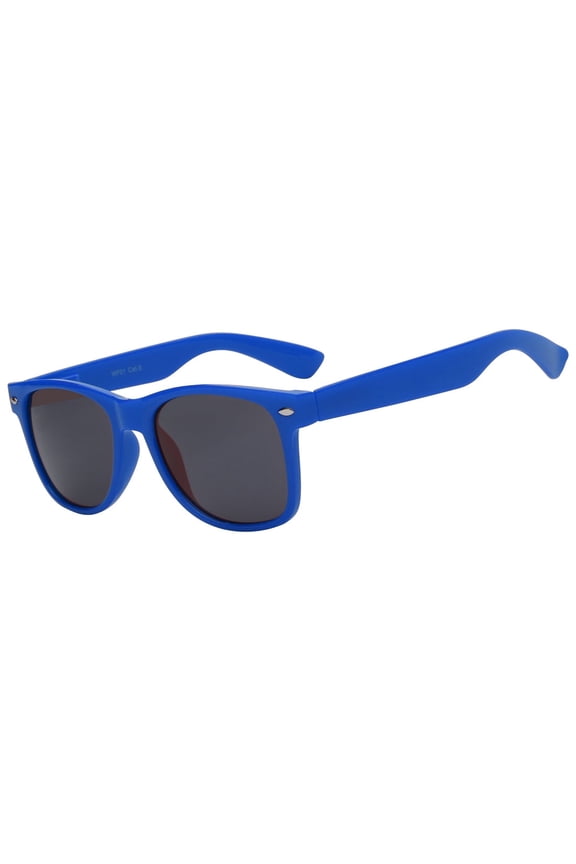 Retro Sunglasses - Dark Blue Frame / Smoke Lens