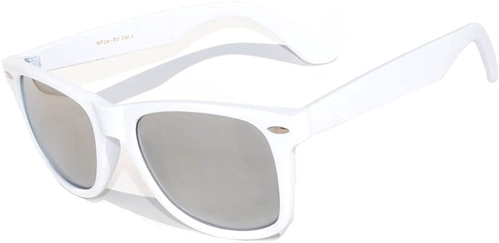 Retro-Sunglasses-Matte-White-  display picture 3