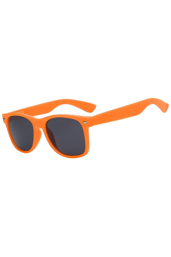 Retro Sunglasses - Orange Frame / Smoke Lens