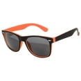 thumbnail image 1 of Retro Sunglasses - Two-tone Black Orange Frame / Smoke Lens, 1 of 6
