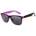 thumbnail image 1 of Retro Sunglasses - Two-tone Black Purple Frame / Smoke Lens, 1 of 7
