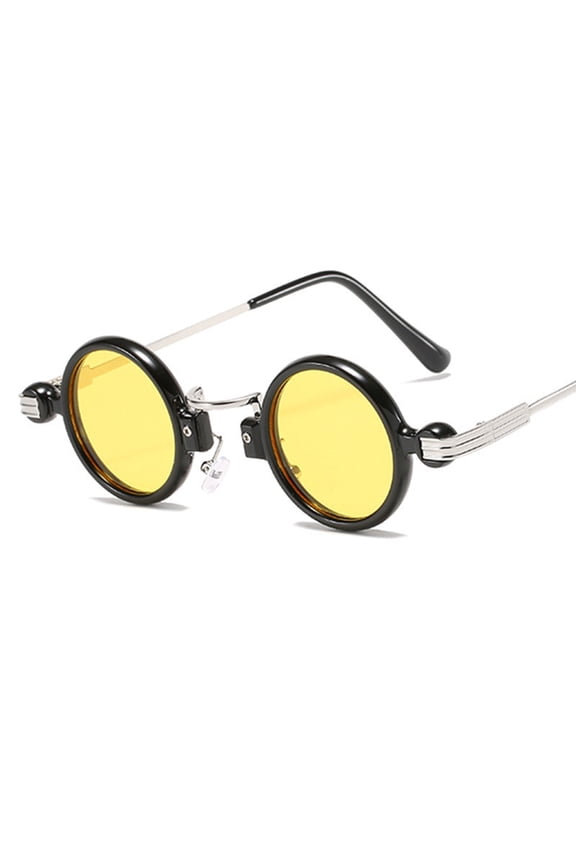 Retro Sunglasses for Small Faces: Classic Metal and Plastic Mix, UV400 Protection, Vintage Style, All-Match Fashion