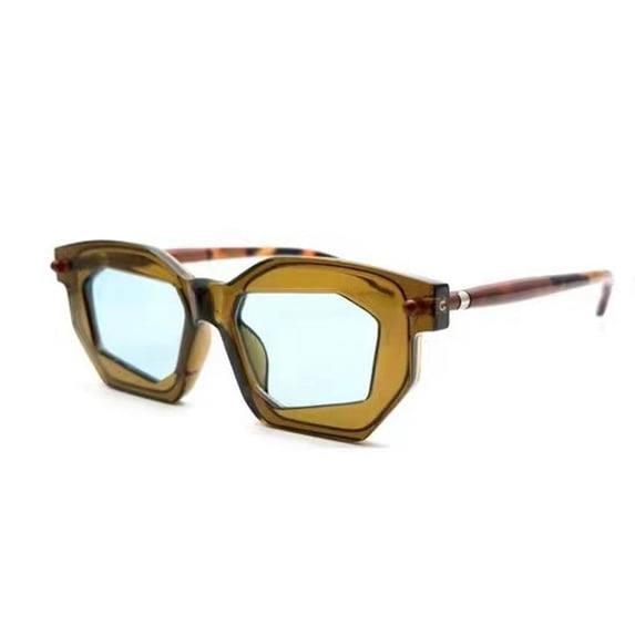 Retro Sunglasses for Women and Men Small Frame AC Lens Sun Visor Protection Literary Box Sunglasses and Personalized