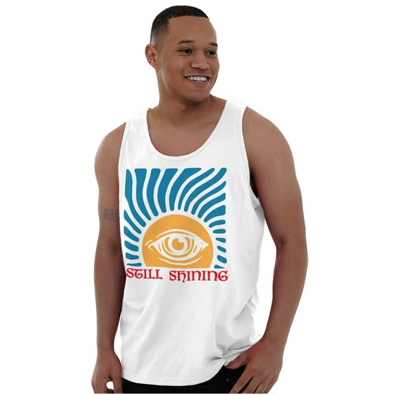 Retro Sunrise Eye Still Shining Tank Top T Shirts Men Women Brisco Brands S
