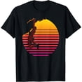 thumbnail image 1 of Retro Sunset 80s Rock Climbing - Climber Gift T-Shirt, 1 of 4