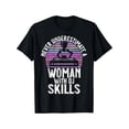 thumbnail image 1 of Retro Sunset Never Underestimate A Woman With DJ Skills T-Shirt - Funny Music Lover Gift for Female Disc Jockeys - Vintage Style Graphic Tee, 1 of 6