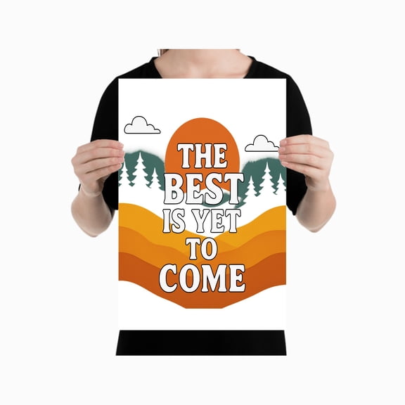 Retro Sunset Wall Art - Home Office Decor - 13x19 Poster Print - Vintage Style