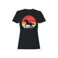 thumbnail image 1 of Retro Sunset Running Horse Women's T-shirt, 1 of 3