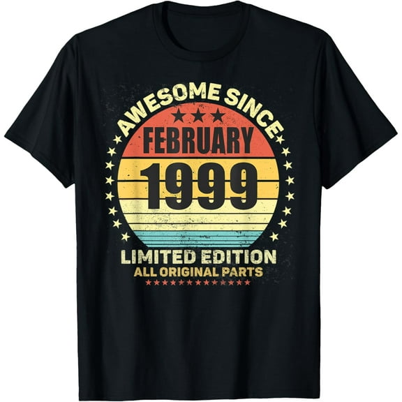 Retro Sunset T-Shirt Awesome Since September 1997 26th BirthdayMen and women, Black T-shirt, size: Extra large S-4XL