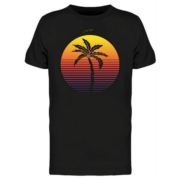 Retro Sunset T-Shirt Men -Image by Shutterstock, Male Medium