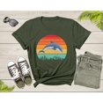 thumbnail image 1 of Retro Sunset Vintage Ocean Sea Dolphin Animal Fish Lover Gift for Dolphin Lovers Women Men Adults Kids Mom Dad Girls Boys Shirt T-Shirt, 1 of 8
