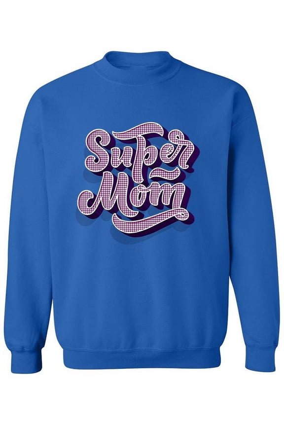 Retro Super Mom Sweatshirt Women -Image by Shutterstock, Female XX-Large