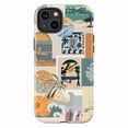thumbnail image 1 of Retro Surf Collage Phone Case 70s Beach Vibes – Dual Layer Phone Case for iPhone 16 15 14 13 12 11 Pro Max, 1 of 6
