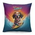 thumbnail image 1 of Retro Surfing English Setter in Cool Sunglasses Hello Summer Waves Pillowcase Double Sided Dog Lover Pillow Case Covers - 10001, 1 of 3