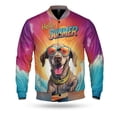 thumbnail image 1 of Retro Surfing Weimaraner in Cool Sunglasses Hello Summer Waves All Over Print 3D Baseball Jacket Weim Gray Ghost Dog Lover Bomber Jacket Softball - 10001, 1 of 6