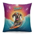 thumbnail image 1 of Retro Surfing Weimaraner in Cool Sunglasses Hello Summer Waves Pillowcase Double Sided Weim Gray Ghost Dog Lover Pillow Case Covers - 10001, 1 of 3