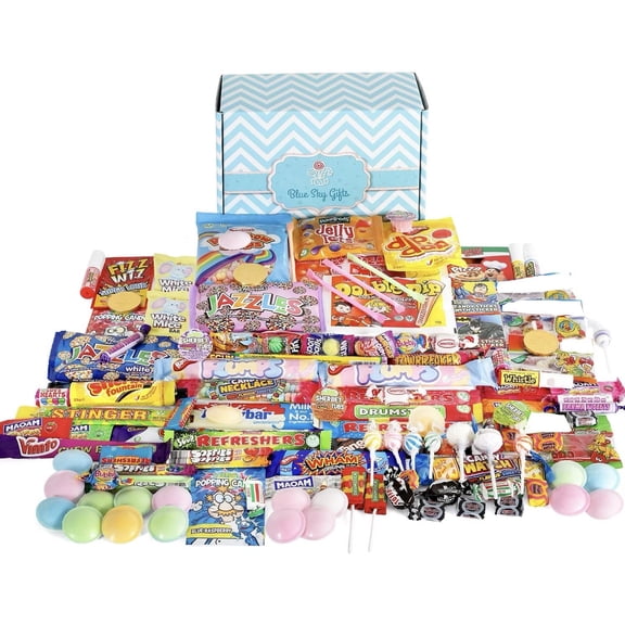 Retro Sweets Mega Hamper Gift Box - Premium Old School Selection Set, Kids & Adults Sweet Treats Box, Classic Pick and Mix Candy Present for Birthdays, Thank You & Occasions Gifting Variety Pack
